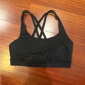 lululemon athletica Black Cross-Back Sports Bra